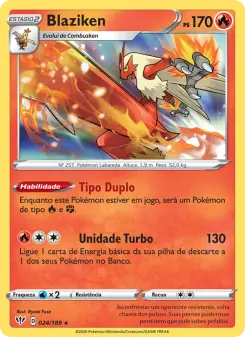 Blaziken – Carta Pokémon TCG