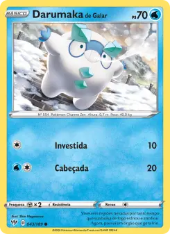 Darumaka de Galar – Carta Pokémon TCG