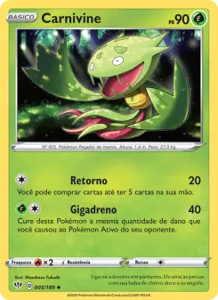 Carnivine – Carta Pokémon TCG