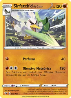 Sirfetch'd de Galar – Carta Pokémon TCG
