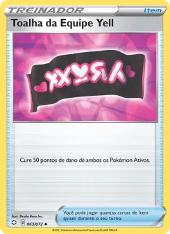 Toalha da Equipe Yell – Carta Pokémon TCG
