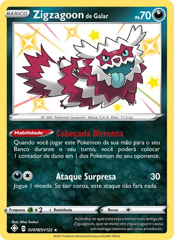 Zigzagoon de Galar – Pokémon TCG