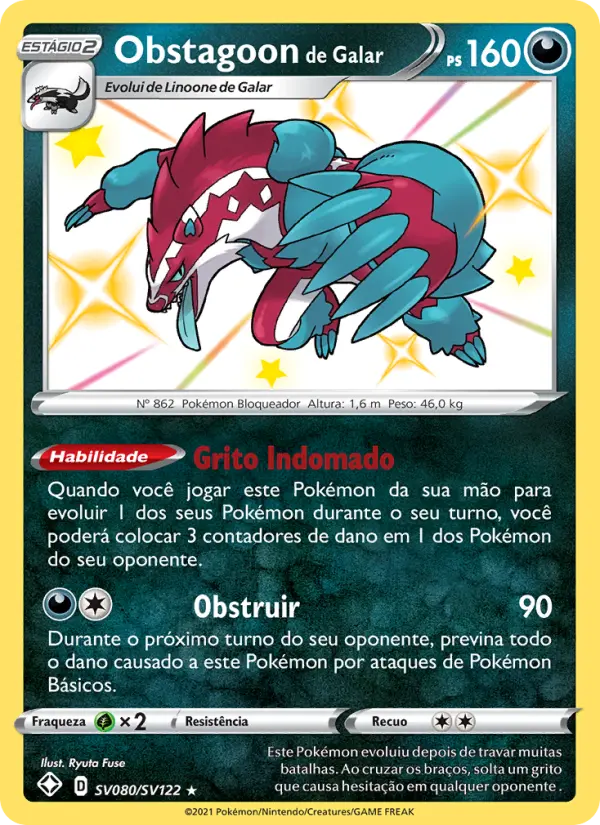 Obstagoon de Galar – Pokémon TCG