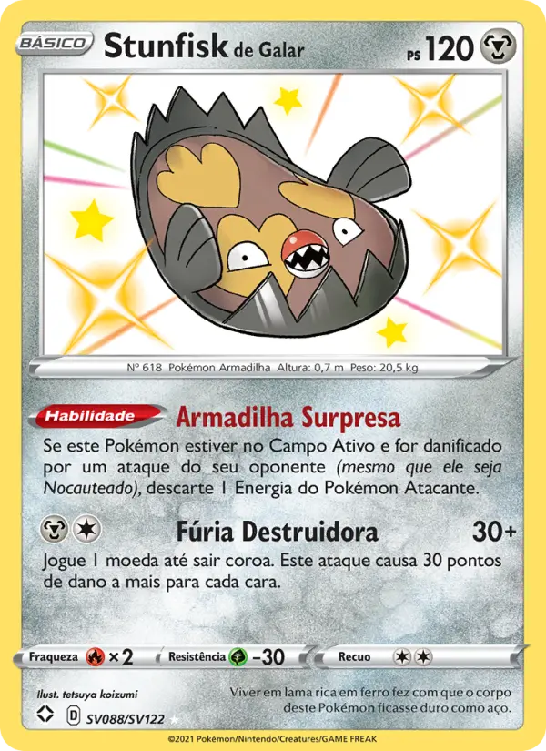 Stunfisk de Galar – Pokémon TCG