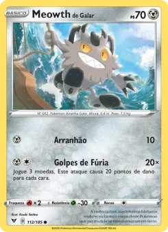 Meowth de Galar – Carta Pokémon TCG