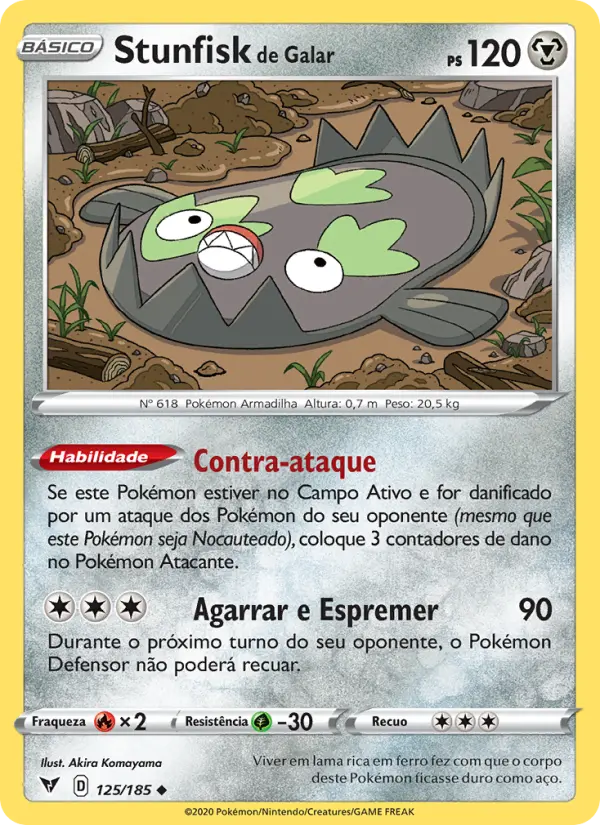 Stunfisk de Galar – Pokémon TCG
