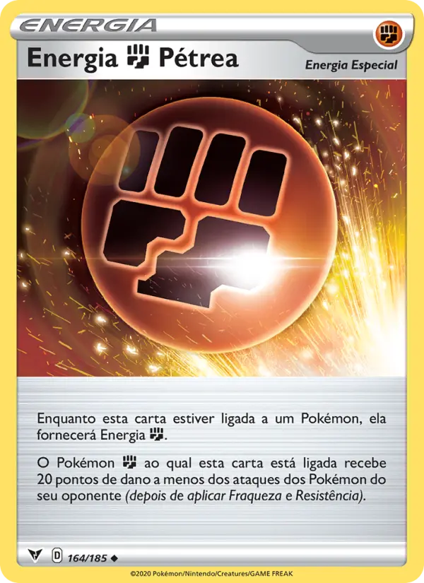 Energia Fighting Pétrea – Pokémon TCG