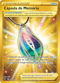 Cápsula de Memória – Carta Pokémon TCG