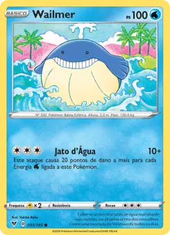 Wailmer – Carta Pokémon TCG