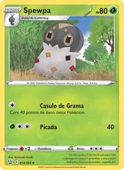 Spewpa – Carta Pokémon TCG