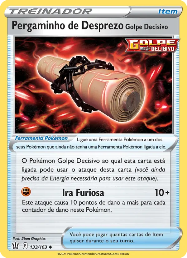 Pergaminho de Desprezo Golpe Decisivo – Pokémon TCG