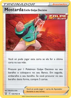 Mostarda Estilo Golpe Decisivo – Carta Pokémon TCG