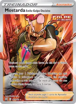 Mostarda Estilo Golpe Decisivo – Carta Pokémon TCG
