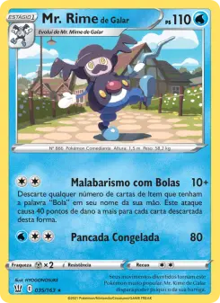 Mr. Rime de Galar – Carta Pokémon TCG