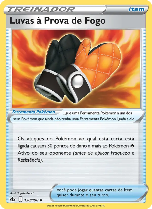 Luvas à Prova de Fogo – Pokémon TCG