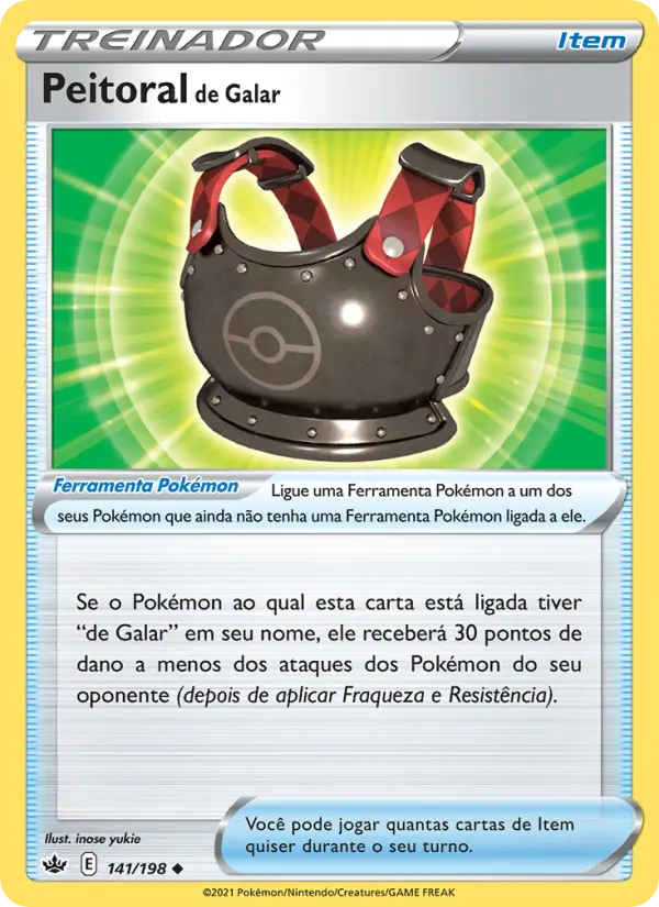 Peitoral de Galar – Pokémon TCG