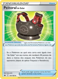 Peitoral de Galar – Carta Pokémon TCG