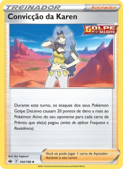 Convicção da Karen – Carta Pokémon TCG