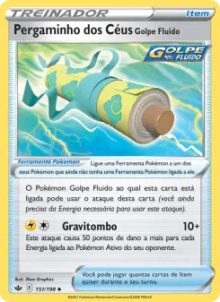 Pergaminho dos Céus Golpe Fluido – Carta Pokémon TCG