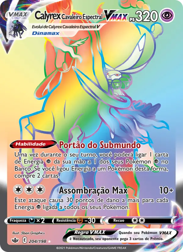 Calyrex Cavaleiro Espectral VMAX – Pokémon TCG