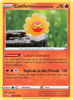 Castform Forma Ensolarada – Carta Pokémon TCG