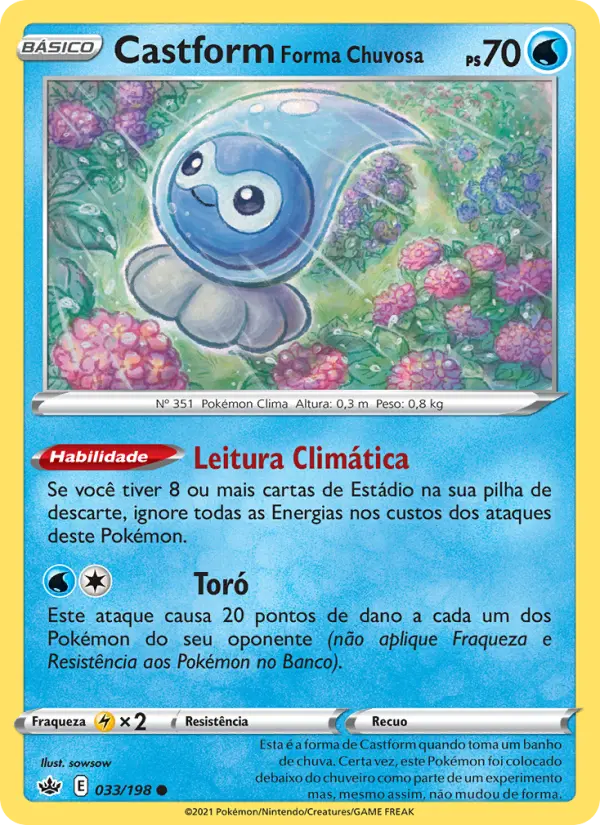 Castform Forma Chuvosa – Pokémon TCG