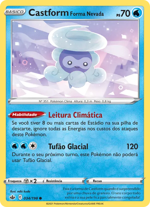 Castform Forma Nevada – Pokémon TCG