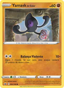 Yamask de Galar – Carta Pokémon TCG