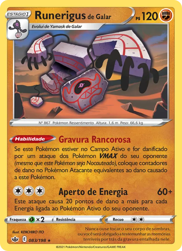 Runerigus de Galar – Pokémon TCG