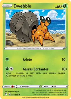 Dwebble – Carta Pokémon TCG