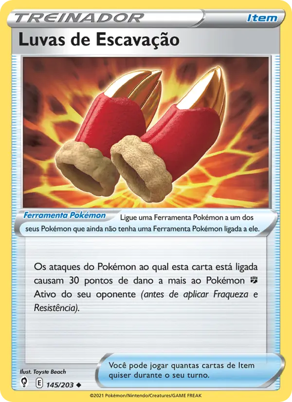 Luvas de Escavação – Pokémon TCG
