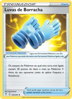 Luvas de Borracha – Carta Pokémon TCG