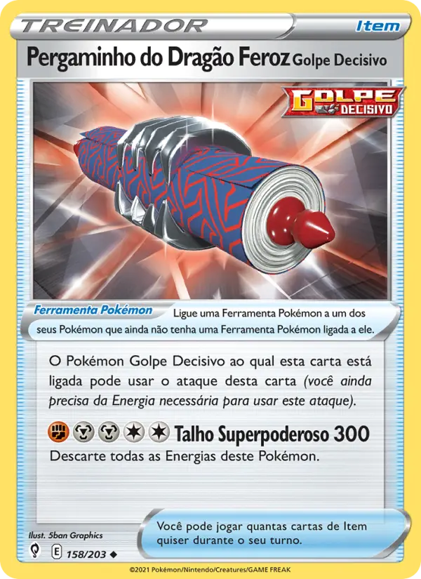 Pergaminho do Dragão Feroz Golpe Decisivo – Pokémon TCG