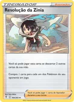 Resolução da Zínia – Carta Pokémon TCG