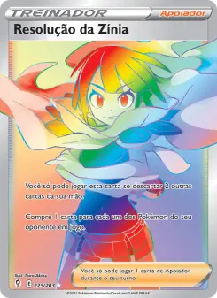 Resolução da Zínia – Carta Pokémon TCG
