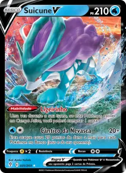 Suicune V – Carta Pokémon TCG