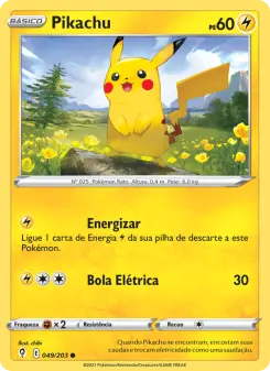Pikachu – Carta Pokémon TCG