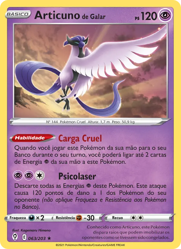 Articuno de Galar – Pokémon TCG