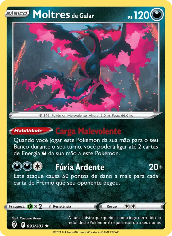 Moltres de Galar – Pokémon TCG
