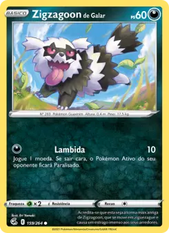 Zigzagoon de Galar – Carta Pokémon TCG