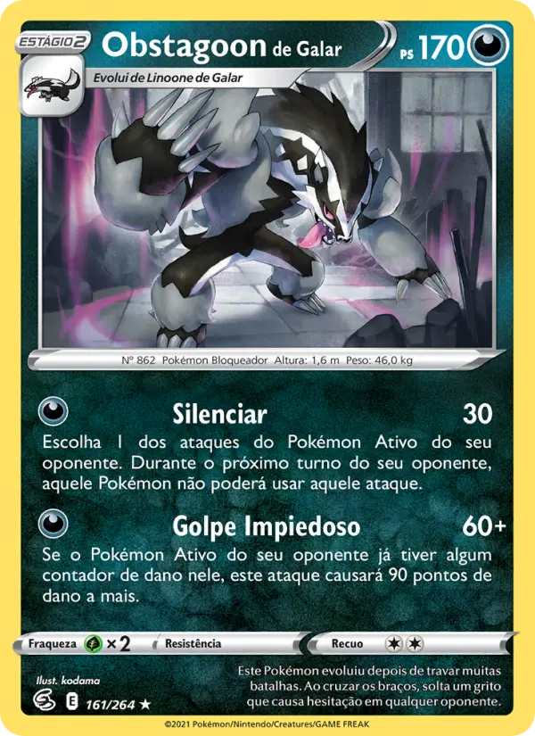 Obstagoon de Galar – Pokémon TCG