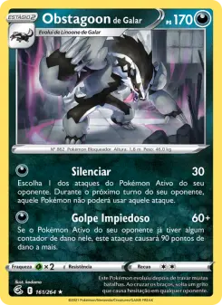 Obstagoon de Galar – Carta Pokémon TCG