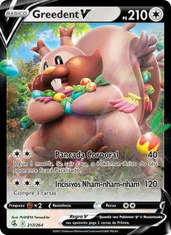 Greedent V – Carta Pokémon TCG
