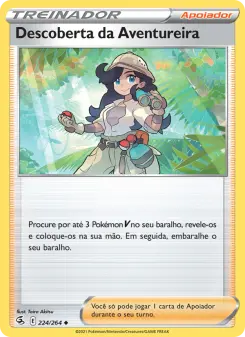 Descoberta da Aventureira – Carta Pokémon TCG