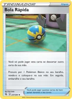 Bola Rápida – Carta Pokémon TCG