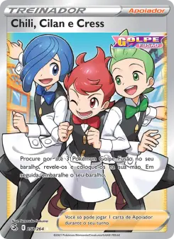 Chili, Cilan e Cress – Carta Pokémon TCG