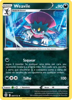 Weavile – Carta Pokémon TCG