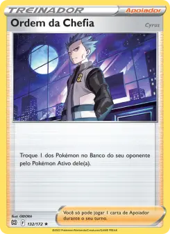 Ordem da Chefia – Carta Pokémon TCG