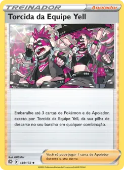 Torcida da Equipe Yell – Carta Pokémon TCG