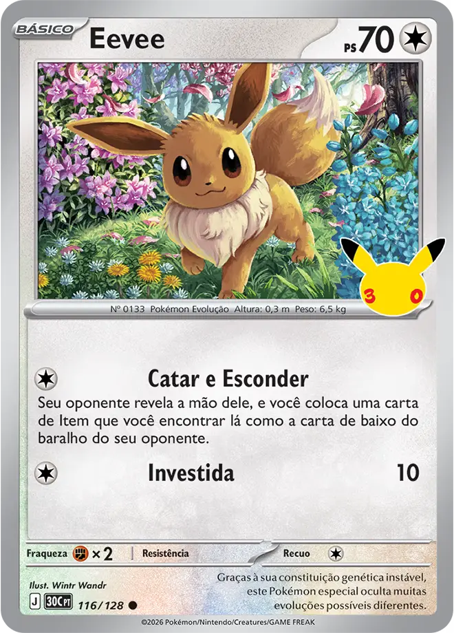 Eevee – Carta Pokémon TCG